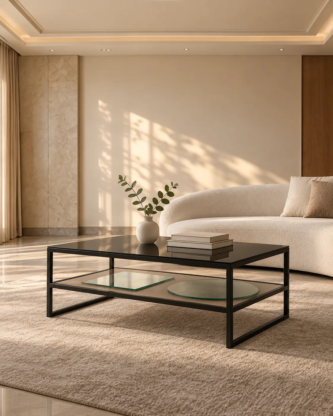 Duo Centre Table, Frame corner detail