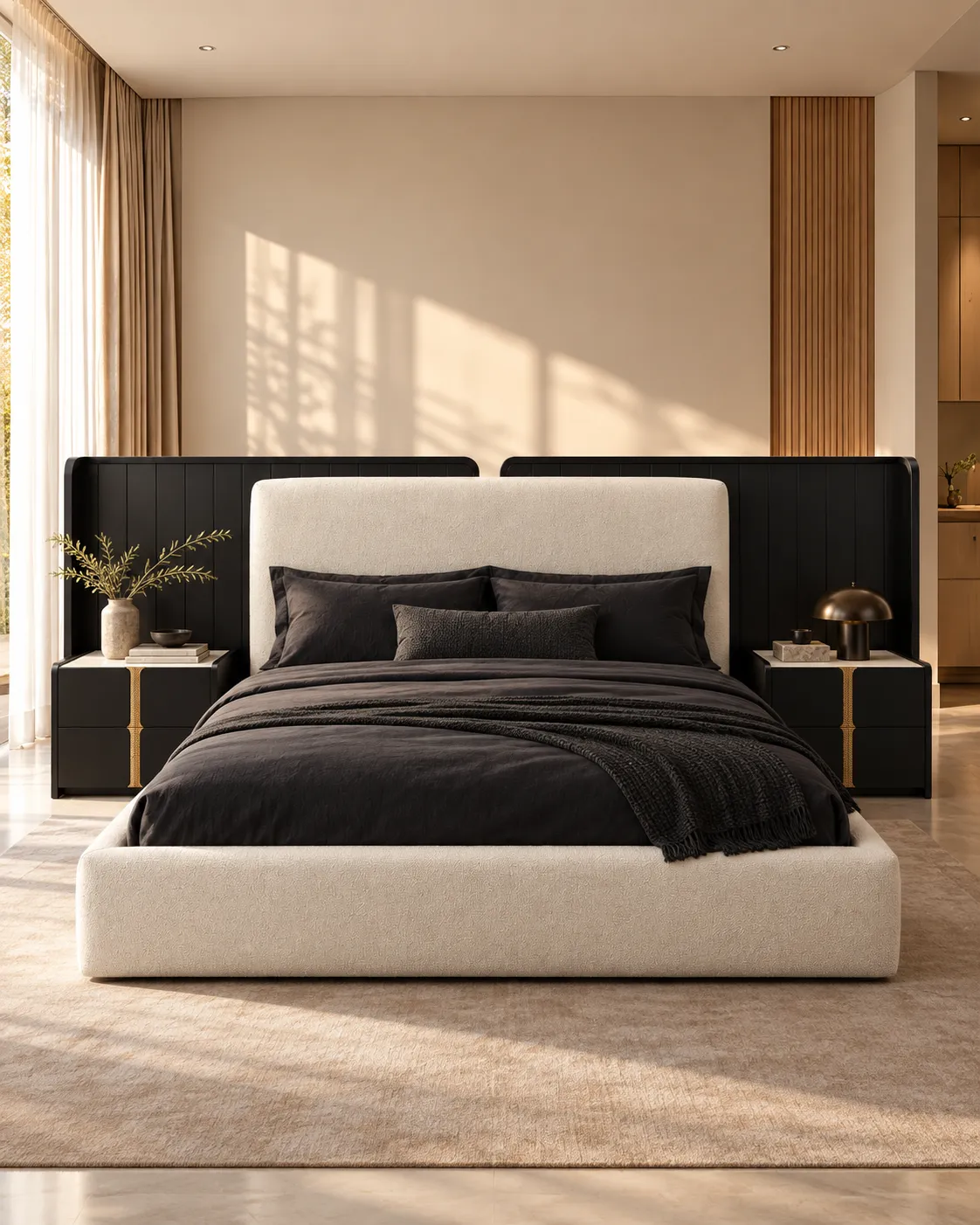 Linea Bed Set, In a master bedroom