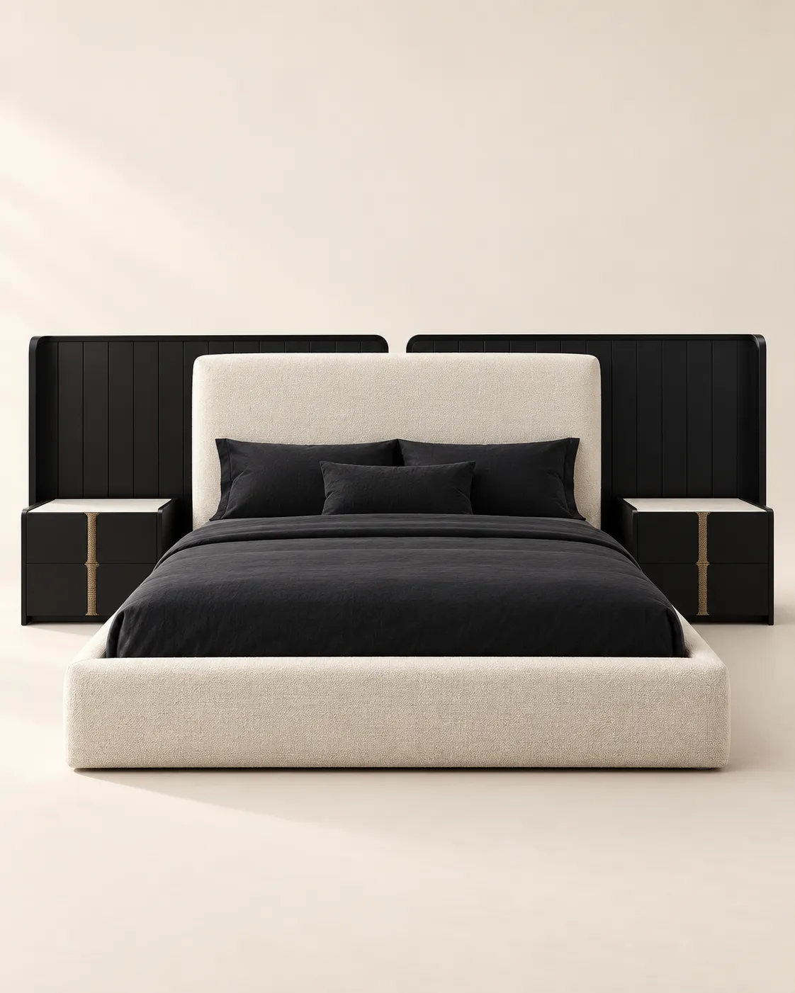 Linea Bed Set, Headboard stitching detail