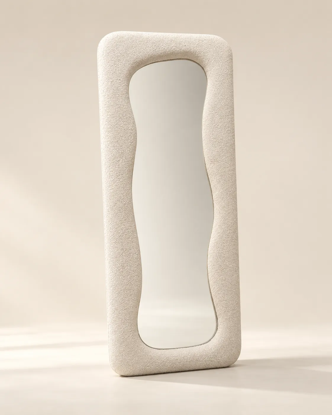 Velour Floor Mirror, Studio shot, front view
